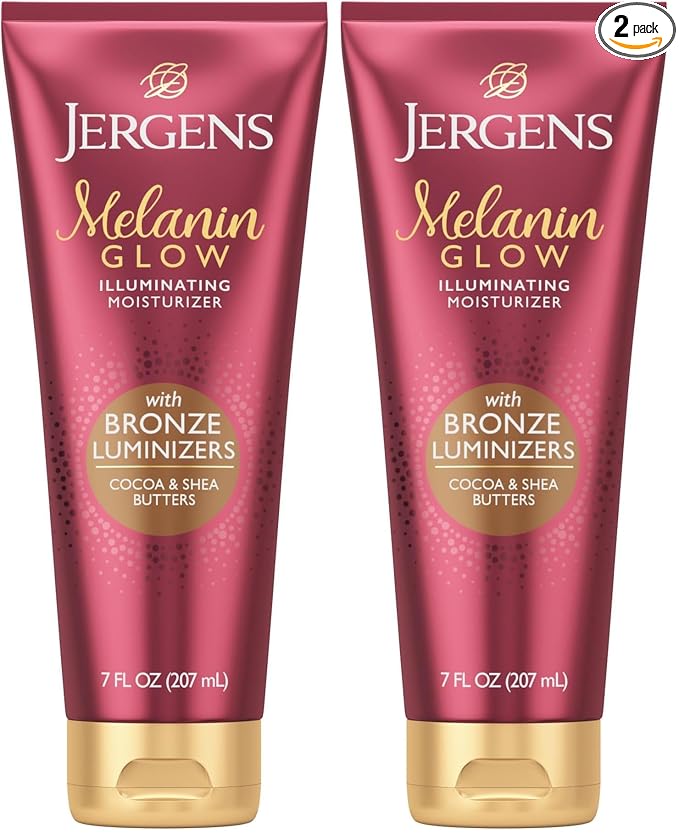 Jergens Hand and Body Lotion, Melanin Glow Illuminating Moisturizer, by Jergens