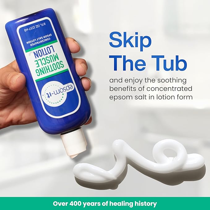 Epsom-It Soothing Muscle Magnesium Lotion – Epsom Salt Topical Cream - Image 6
