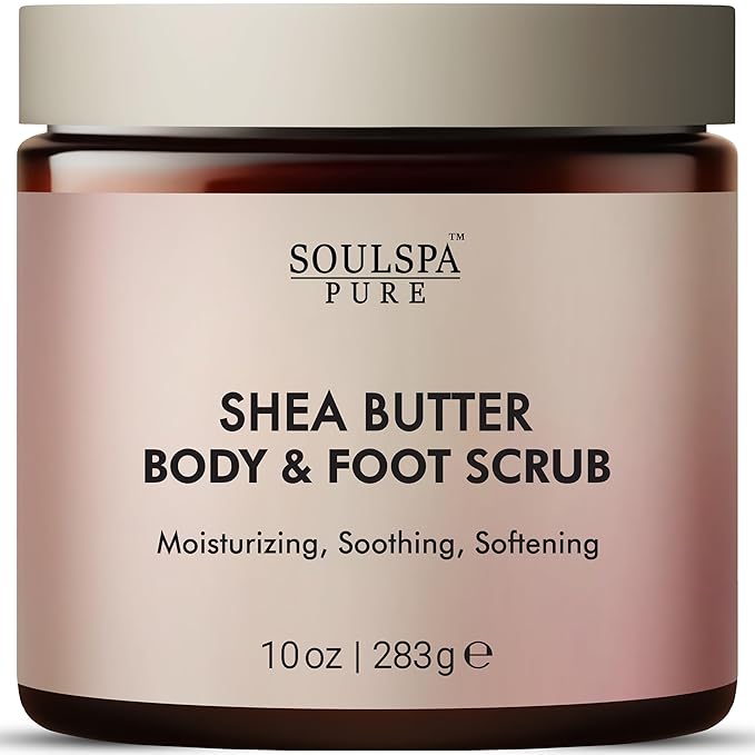 Shea Butter Body & Foot Scrub | Gentle and Nourishing Moisturizing Shea Butter by SOULSPAPURE