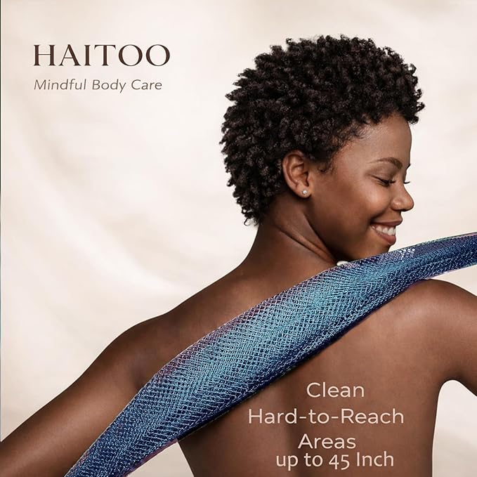 African Net Sponge Authentic, 3 Pieces African Exfoliating Net Sponge Body Back - Image 2