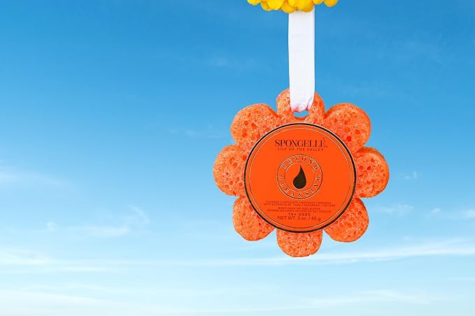 Spongellé Lily of the Valley Wild Flower Bath Sponge | Built-in Body Wash & - Image 2