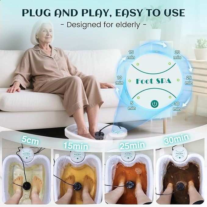 Ionic Foot Detox Machine, Portable Ionic Detox Bath Cleanse Spa Machine - Image 2
