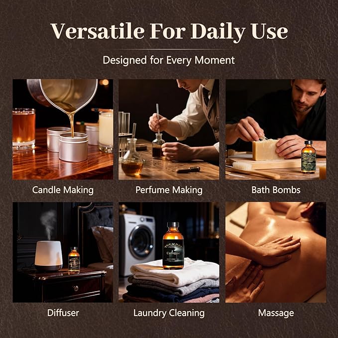 Auelife 4oz Whiskey Tobacco Men Essential Oils - Image 5
