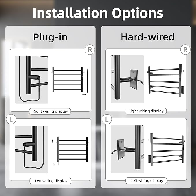 P&Dlusir Towel Warmer, Heated Towel Rack - Image 6