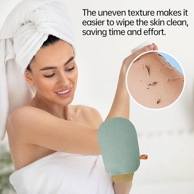 Exfoliating Gloves Glove for Shower, Exfoliating Mitt Mit Body Scrubber - Image 3