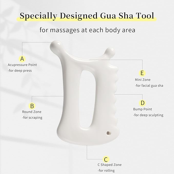Advanced Ceramic Gua Sha Tool, Body gua sha tool - Image 6