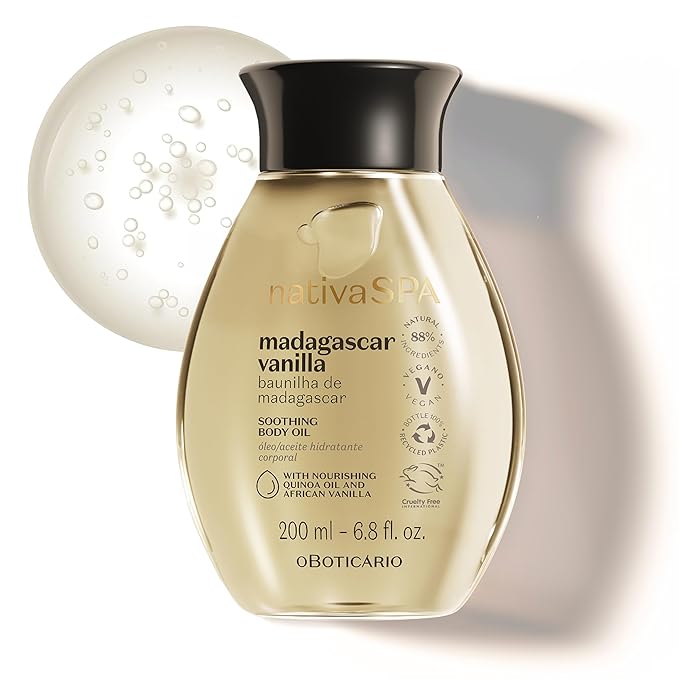 Nativa SPA by O Boticário, Madagascar Vanilla Body Oil, Soothing & Moisturizing by NativaSPA