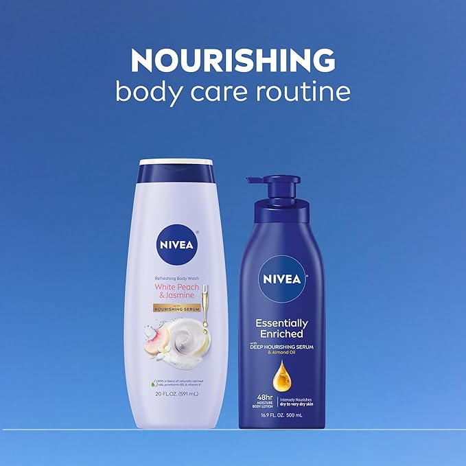 NIVEA Refreshing White Peach and Jasmine Body Wash - Image 10