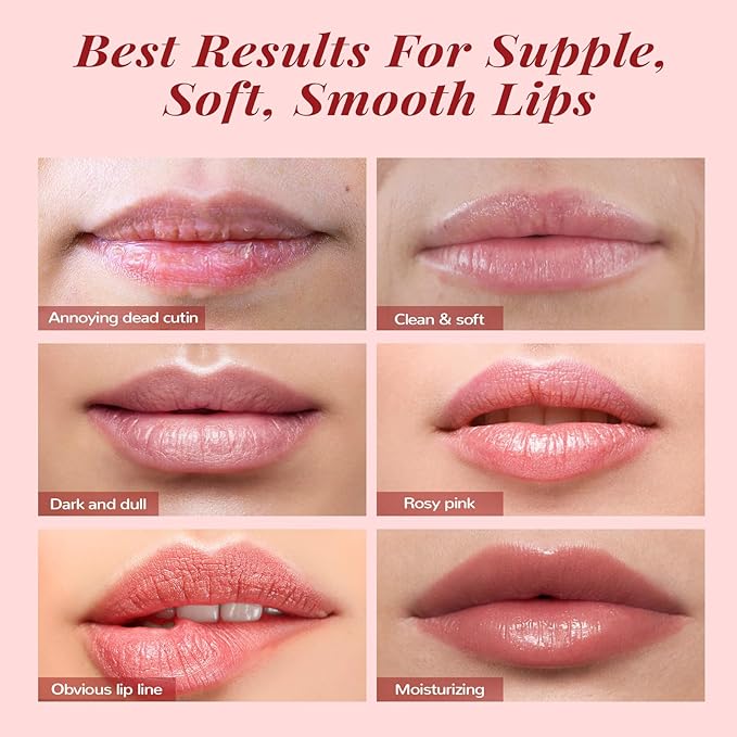 Lip Scrub & Lip Mask Set, Overnight Treatment Lip Care Products, Mothers Day - Image 6