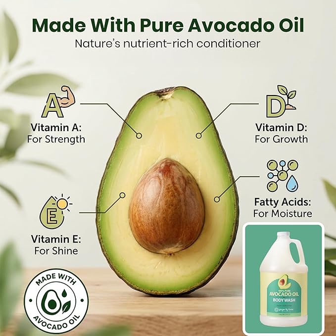 Ginger Lily Farms Botanicals 100% Pure Avocado Oil Body Wash - Image 3