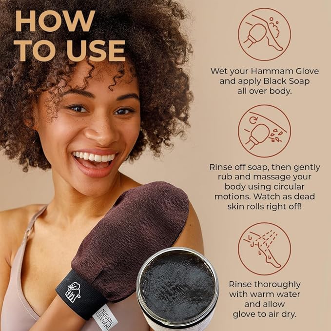 Natural Elephant Exfoliating Kessa Glove - Image 3
