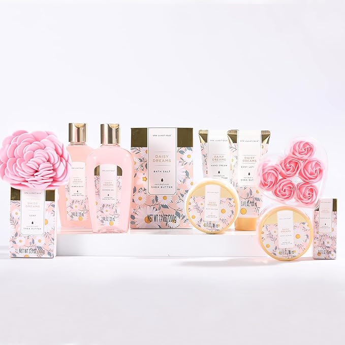 Spa Gift Baskets for Women, Spa Luxetique Bath Gift Set, Bath Salt, Essential - Image 2