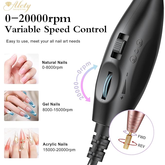 Alety Electric Nail Drill Kit - Image 8