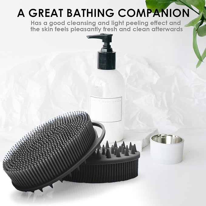 RamPula Silicone Body Scrubber, Silicone Loofah, Quick-Dry Exfoliating Body - Image 5