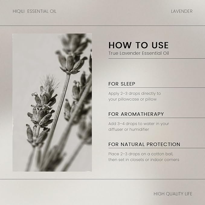 HIQILI Lavender Essential Oil for Diffuser, Aromatherapy & Air Freshening - Image 6