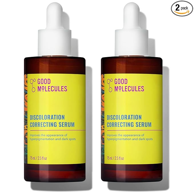 Good Molecules Discoloration Correcting Serum Pack 2 – 75 ml / 2.5 fl oz Each | by GoodMolecules