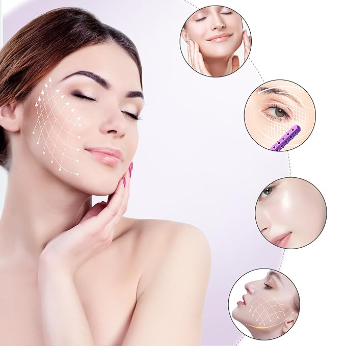 Up Lifting Massaging Beauty Roller Radiance Roller 30 Germanium Stone Face - Image 3
