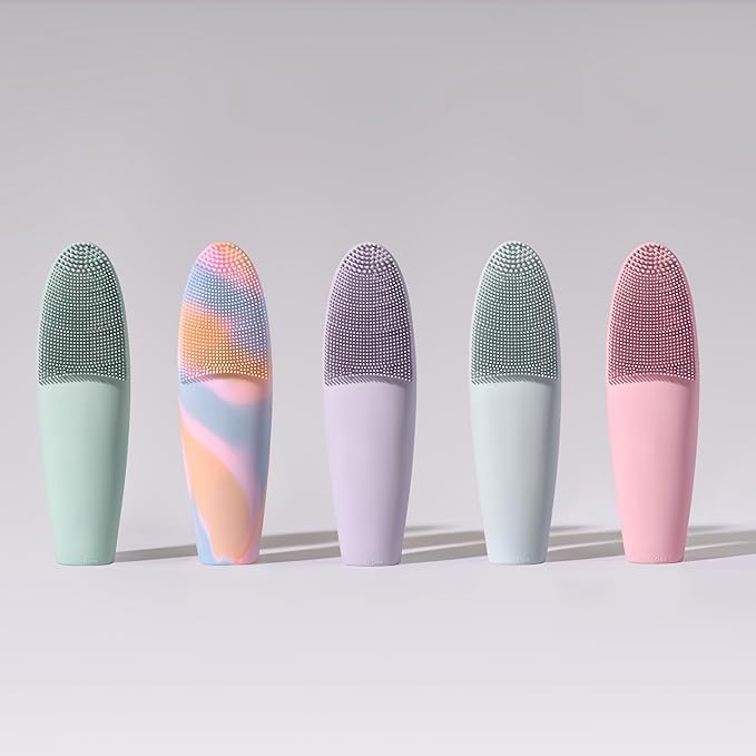 LOLLIPOP Dual-Sided Facial Cleansing Brush | Handle Size Silicone Face - Image 2