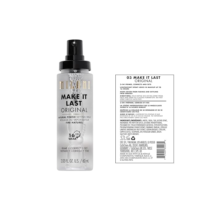 Milani Setting Spray + Primer, Make It Last Original - Image 2