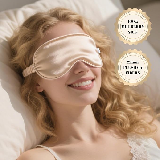100% Pure Mulberry Silk Eye Mask - Image 4