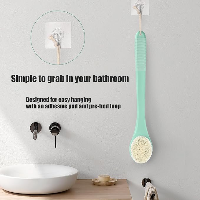 17-Inch Back Scrubber for Shower, Anti-Slip Exfoliating Body Brush for Bath - Image 6
