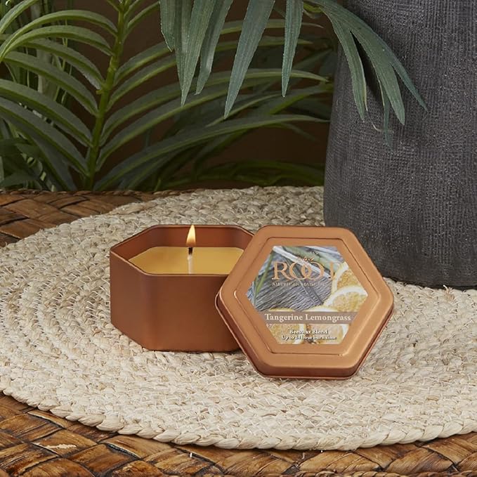 Root Candles Scented Candles in Travel Tin 24-Hour Honeycomb Traveler - Image 2