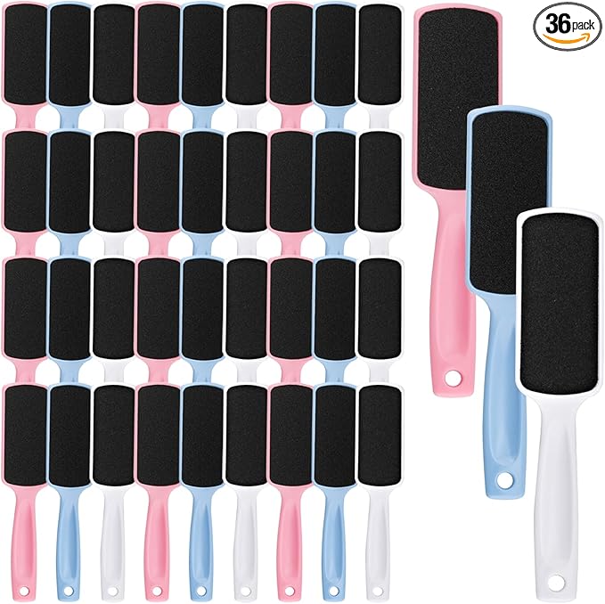 36 Pieces Flat Shaped Foot File Foot Callus Remover by Kabcifea