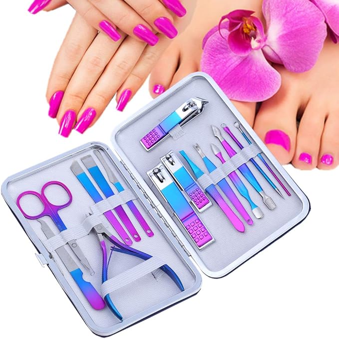Manicure Set, Professional Nail Clippers Kit, Pedicure Care Tools, Professional - Image 5