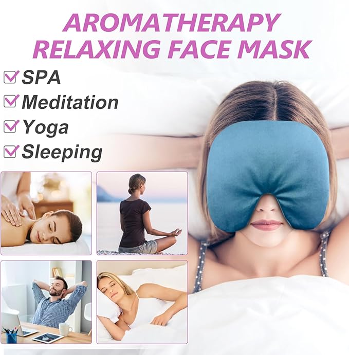 RelaxCoo Microwave Heating Pad, Face Eye Mask Microwavable - Image 5