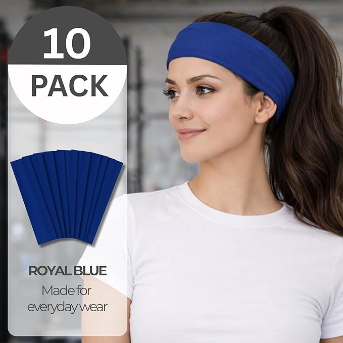 Styla Hair Headbands for Women Stretch Fashion Head Bands 10 Pack Non-Slip Head - Image 2
