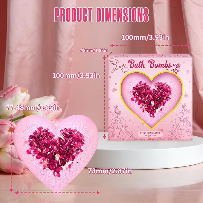 Bath Bombs for Women XXL, Basket Set for Mothers Day Gifts for Mom, Organic - Image 9