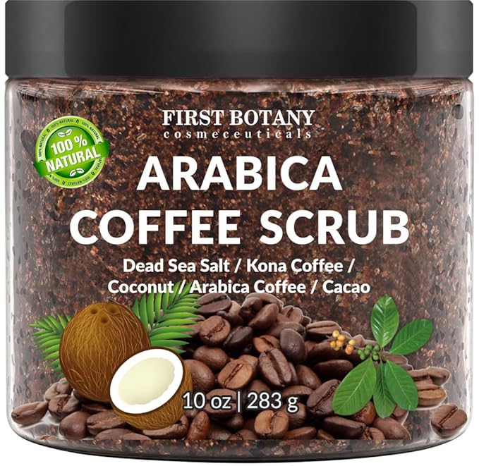 First Botany Cosmeceuticals, 100% Natural Arabica Coffee Scrub by FirstBotanyCosmeceuticals