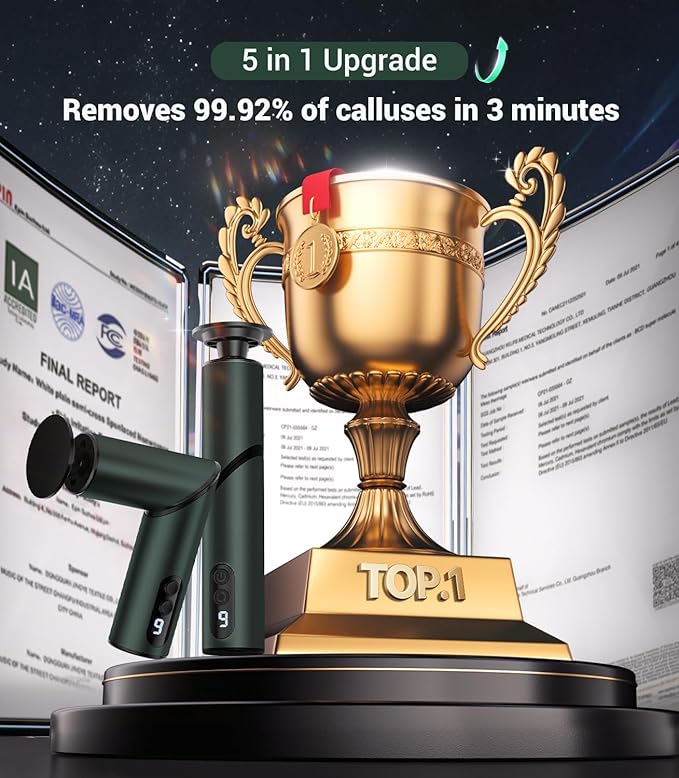 5-in-1 Professional Electric Callus Remover, Removes 99.92% of Calluses in 3 - Image 2