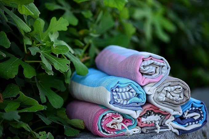 Cerberus Turkish Beach Towel Peshtemal Blanket -%100 Cotton Pestemal Towel - Image 3