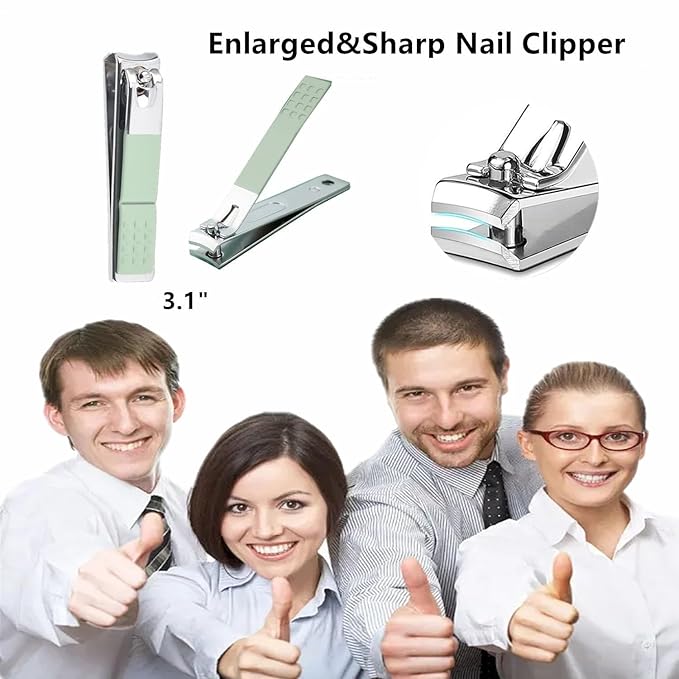 Manicure Set Nail Clipper Set Women Men Nail Clippers Kit Nail Care Kit Toenail - Image 7