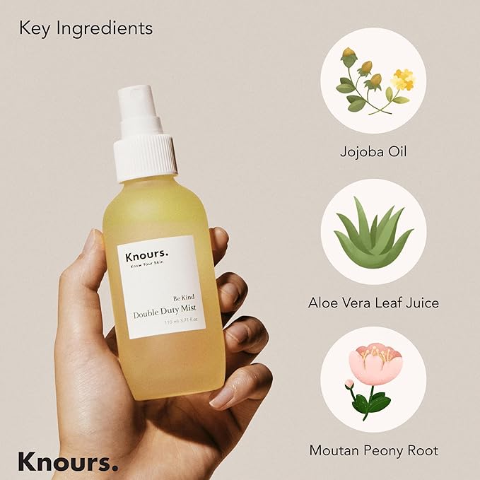 Knours Korean Hydrating Jojoba Oil + Aloe Vera H2O | Knours Be Kind Face Mist - Image 4