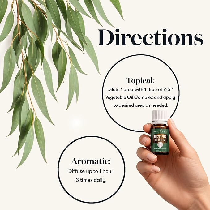 Young Living Eucalyptus Globulus Essential Oil | Cooling, Refreshing Aroma - Image 5