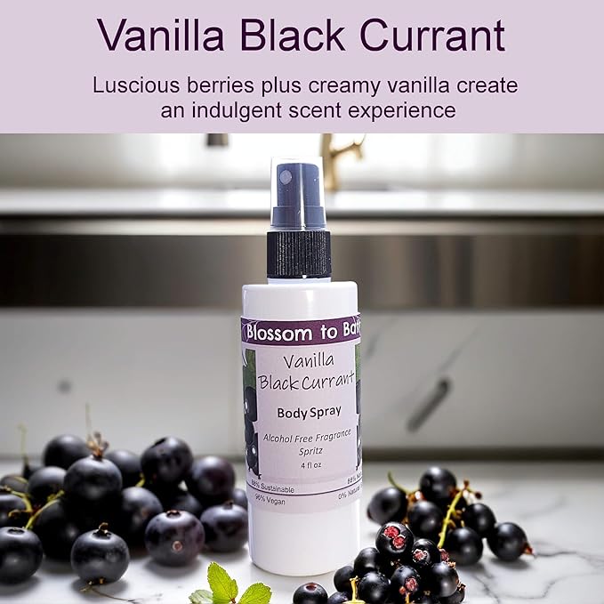 Blossom to Bath Vanilla Black Currant Body Spray - Image 2