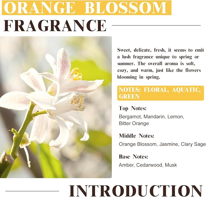 EUQEE Orange Blossom Fragrance Oils, 2.02 Fl oz/60ml Essential Oils - Image 3