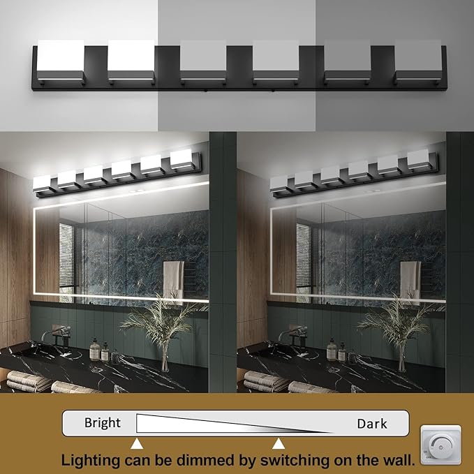 Tipace Dimmable Modern 6 Lights LED Vanity Light - Image 8