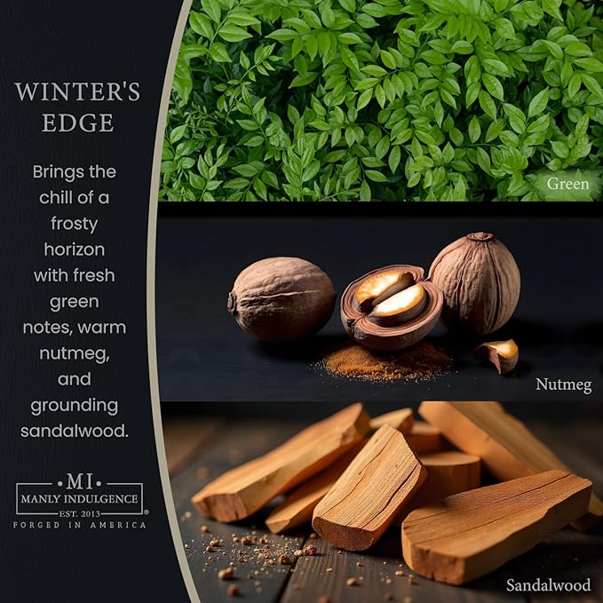 Manly Indulgence Winters Edge Scented Wax Melts, Wax Melt Warmer Cubes - Image 2