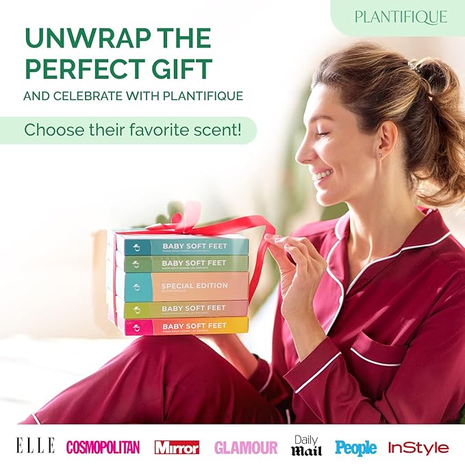 PLANTIFIQUE Foot Peeling Mask 1 Pack | Dermatologically Tested Repairs Heels & - Image 6