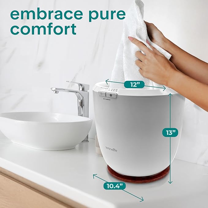 SereneLife Counter Towel Warmer Bucket - - Image 7