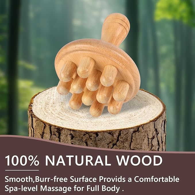 KintKita Wood Therapy Massage Tools, Anti Cellulite Massager Body Scraping - Image 7