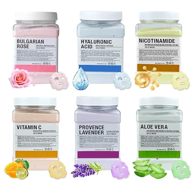 Jelly Mask for Facials Professional, Hydrating & Moisturizing Peel-Off Natural by Unknown