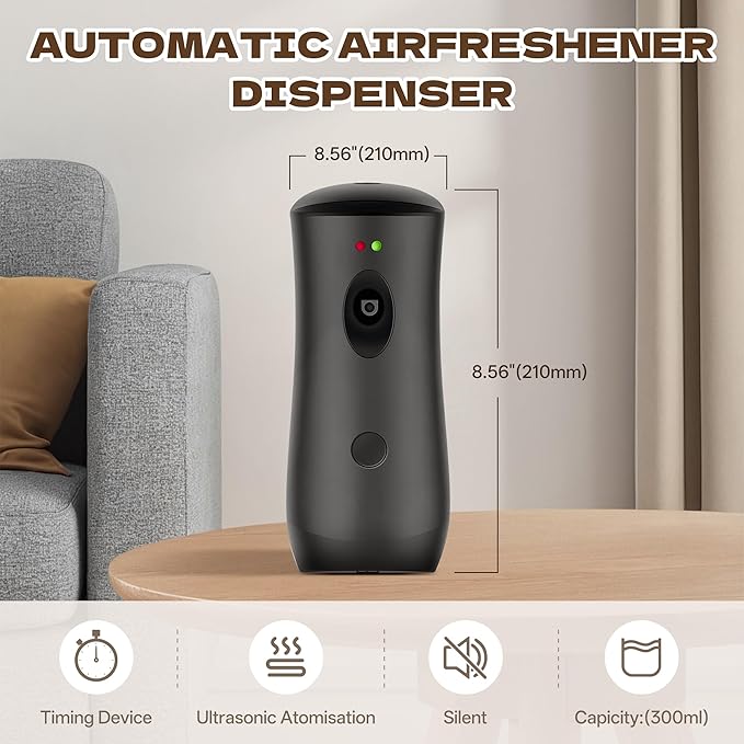 6 PACK Automatic Air Freshener Spray Dispenser Free Standing Wall Mounted - Image 3