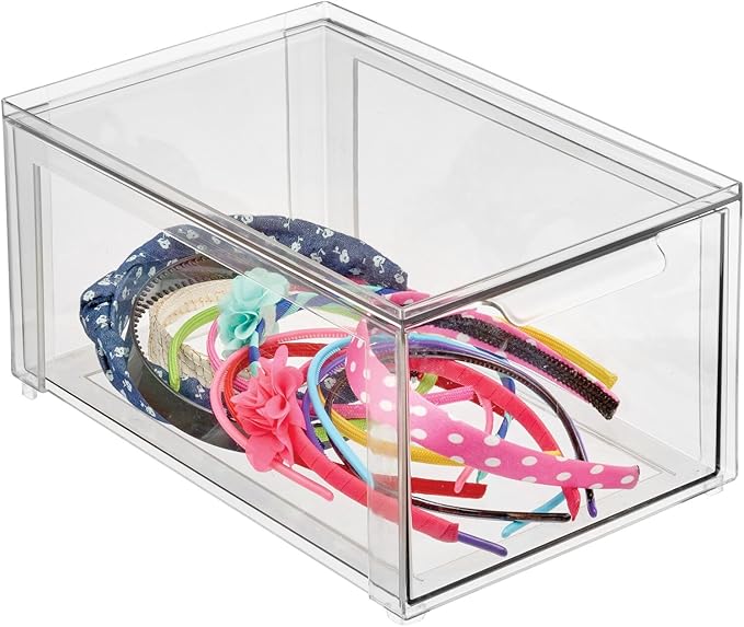 mDesign Plastic Stackable Bathroom Storage - Image 7