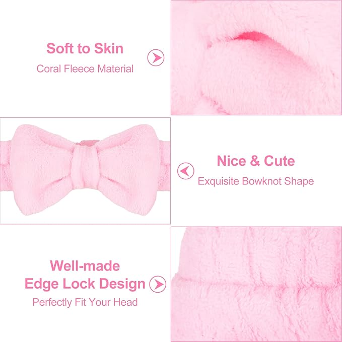 Ondder 8 Pcs Spa Terry Cloth Headbands - Image 2