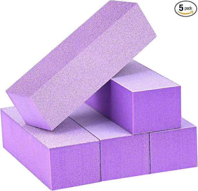 Maryton Nail Buffer Block, Medium/Fine Grit 100/180 Finishing Buffers by MARYTON