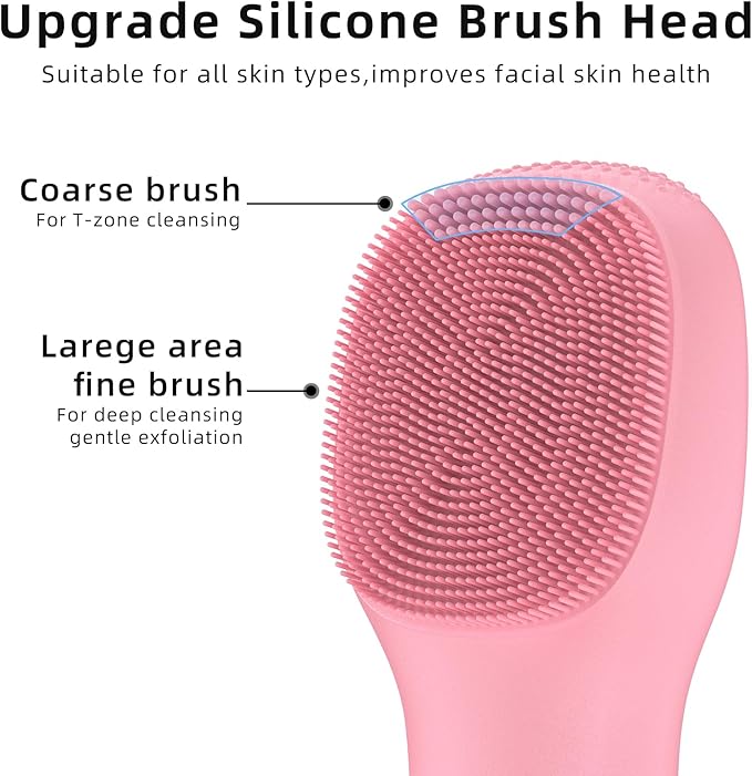 Facial Cleansing Brush Portable Waterproof Rechargeable Face Wash Brush - Image 5